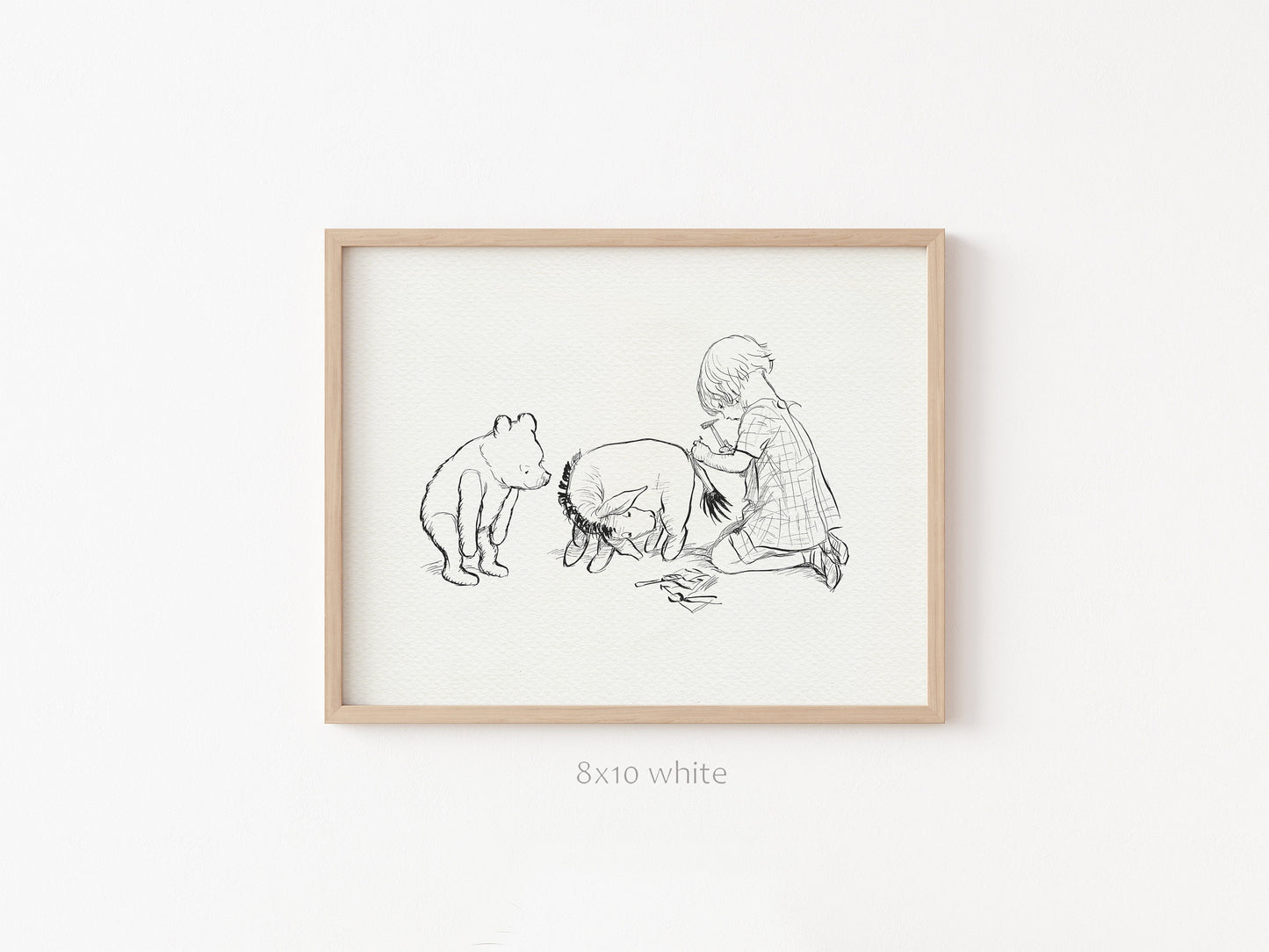 55 Eeyore's Tail Print: Winnie the Pooh Illustration
