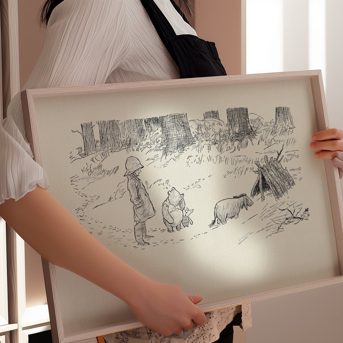57 Eeyore - Winnie the Pooh Classic Vintage style Nursery Art