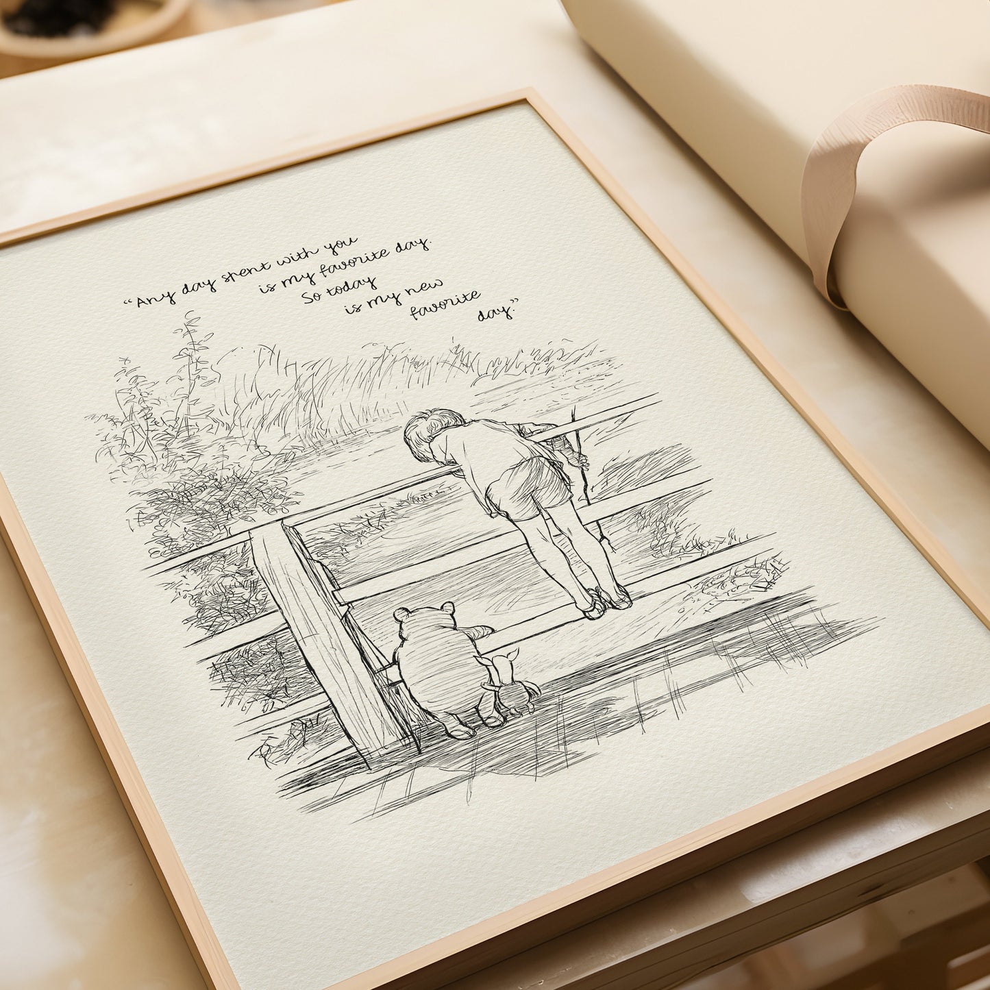 64 Winnie the Pooh Print: Classic Vintage Nursery Wall Art