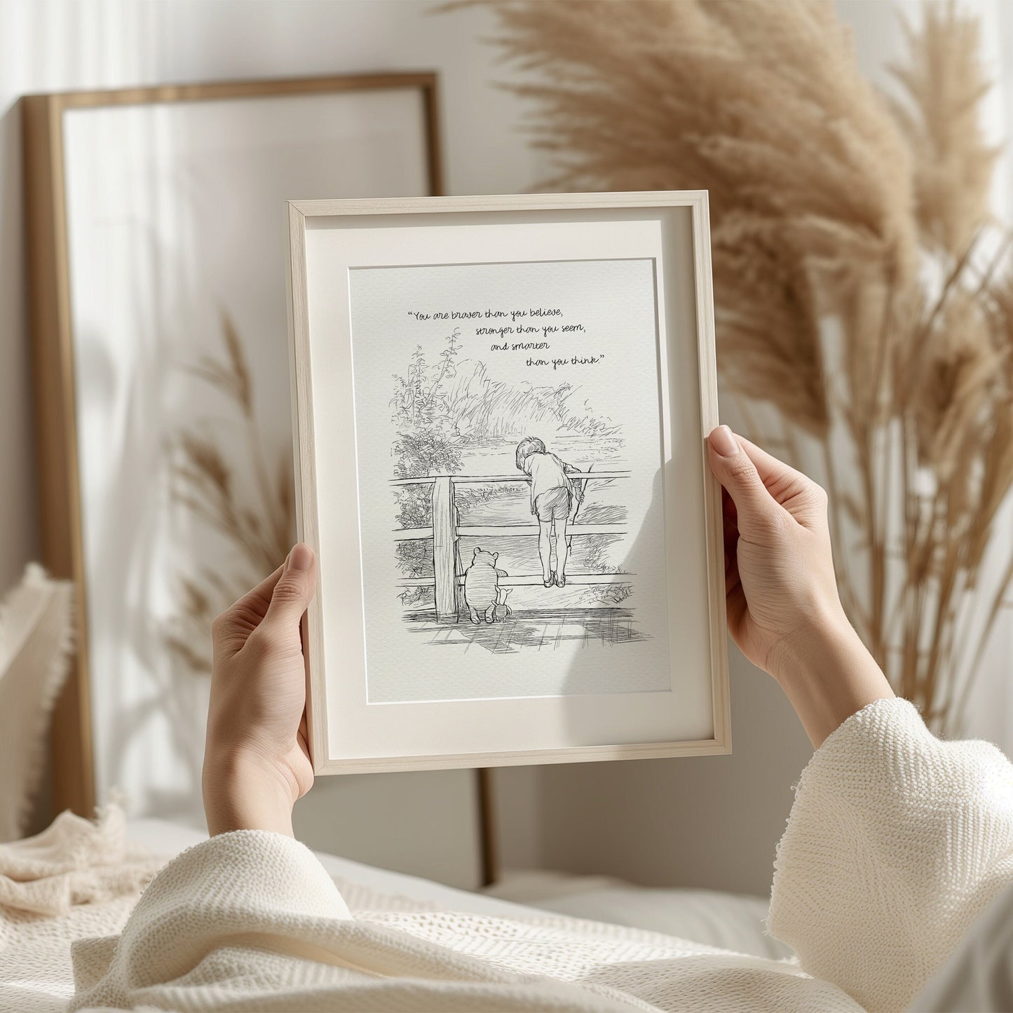 18 Winnie the Pooh Quote Print: Vintage Style Illustration