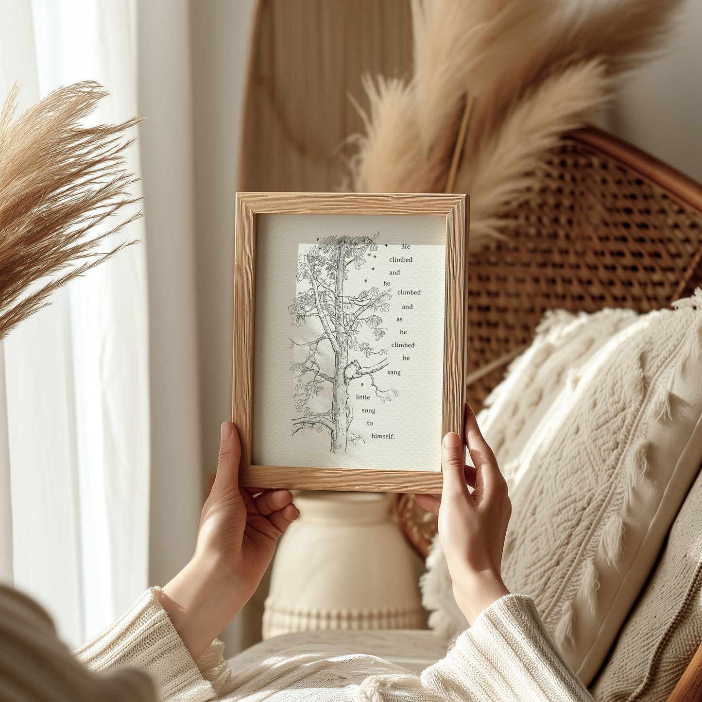 01 Winnie the Pooh Poster: Vintage Style Illustration, Shepard Art Print
