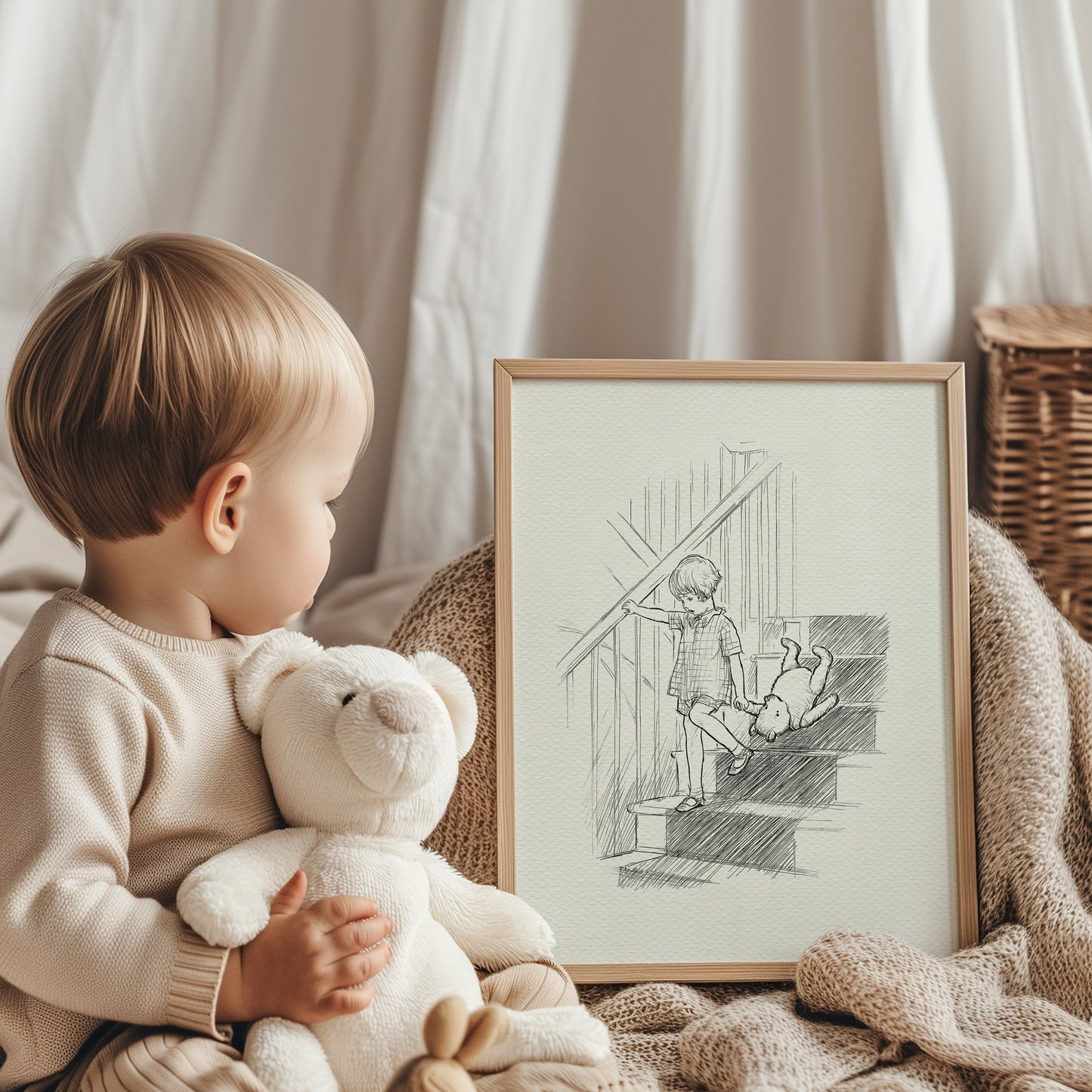20 Winnie the Pooh Poster: Christopher Robin Vintage Style Print