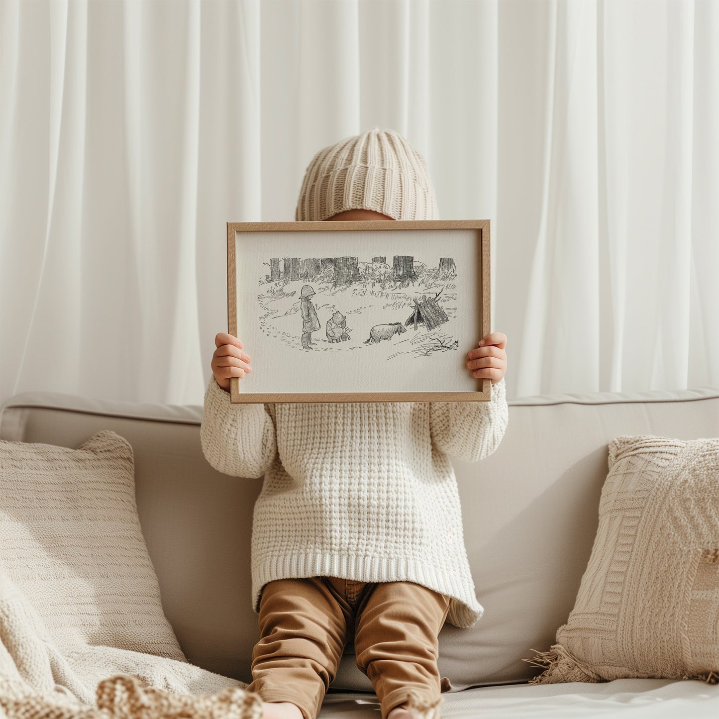 57 Eeyore - Winnie the Pooh Classic Vintage style Nursery Art