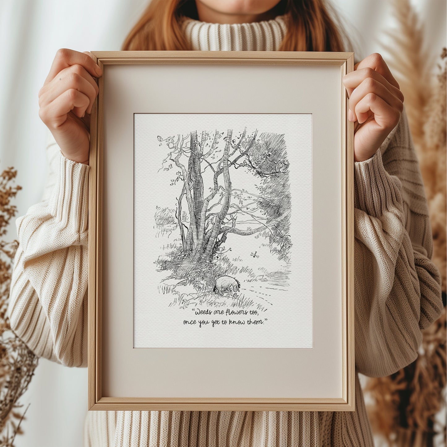 26 EEyore Quote Vintage style Print - Winnie the Pooh Nursery Wall Art