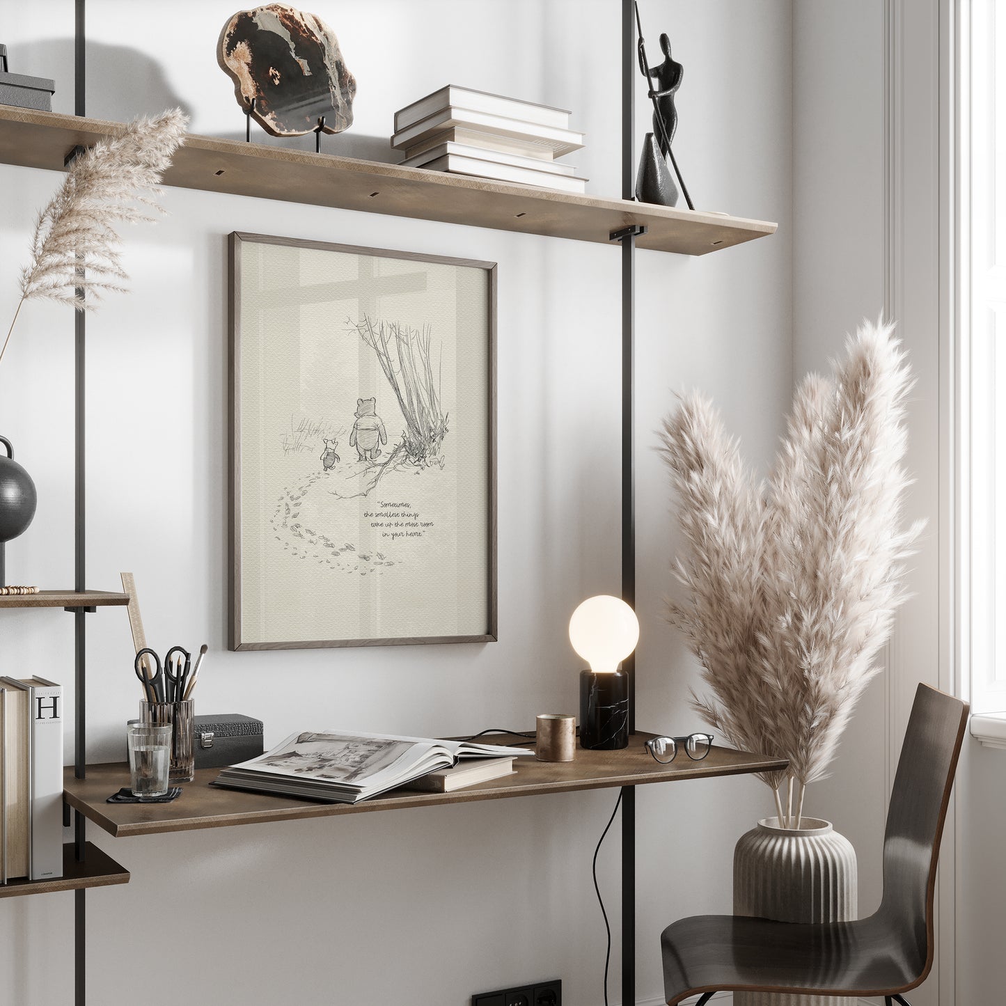 Winnie the Pooh Quote Print: Classic Shepard Illustration