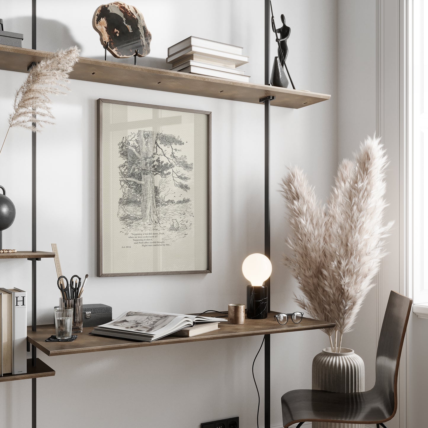 Winnie the Pooh Quote Print: Classic Nursery Art Decor