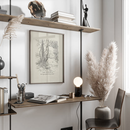 Winnie the Pooh Quote Print: Eeyore Vintage Style Nursery Wall Art