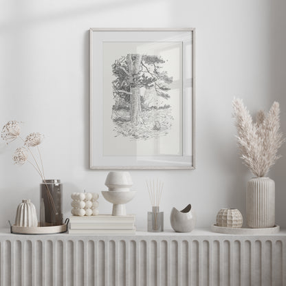 Winnie the Pooh Classic - Shepard's Illustration - Vintage Nursery Art