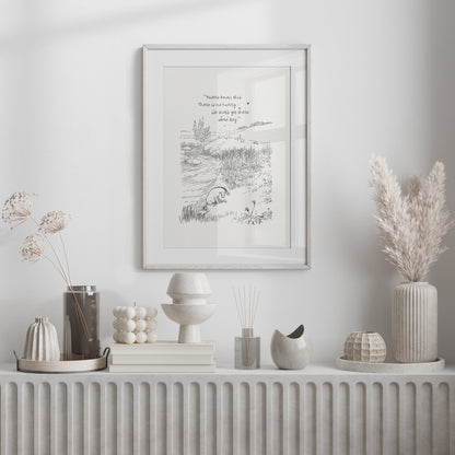 Eeyore Winnie the Pooh Print: Vintage Nursery Wall Art