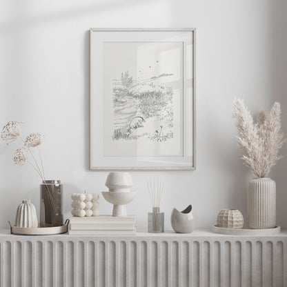 Eeyore Winnie the Pooh Vintage Illustration Art Print