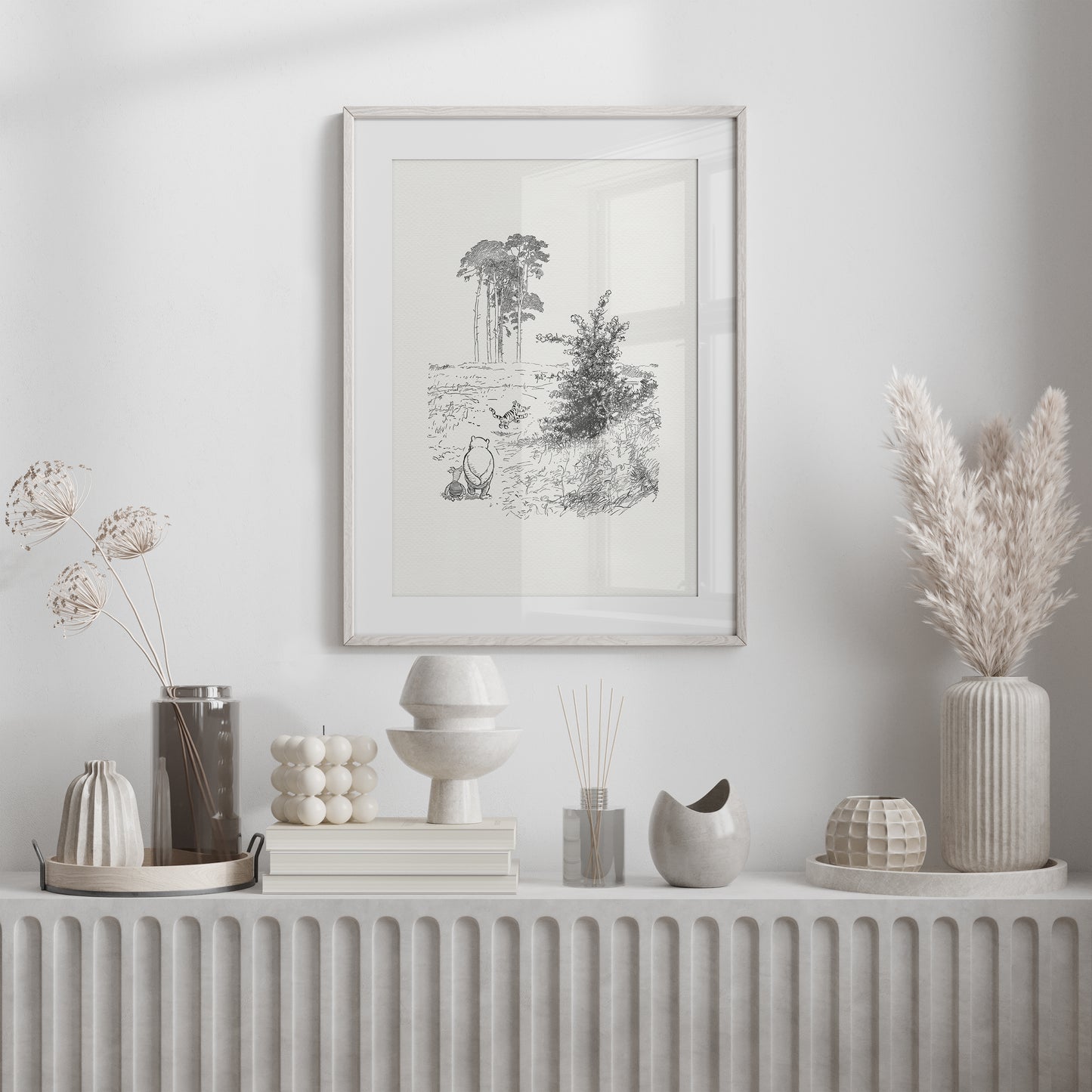 Winnie the Pooh Print: Ernest Shepard Vintage Book Illustration