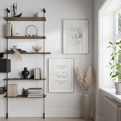 Winnie the Pooh Print with Quote: Classic Nursery Art