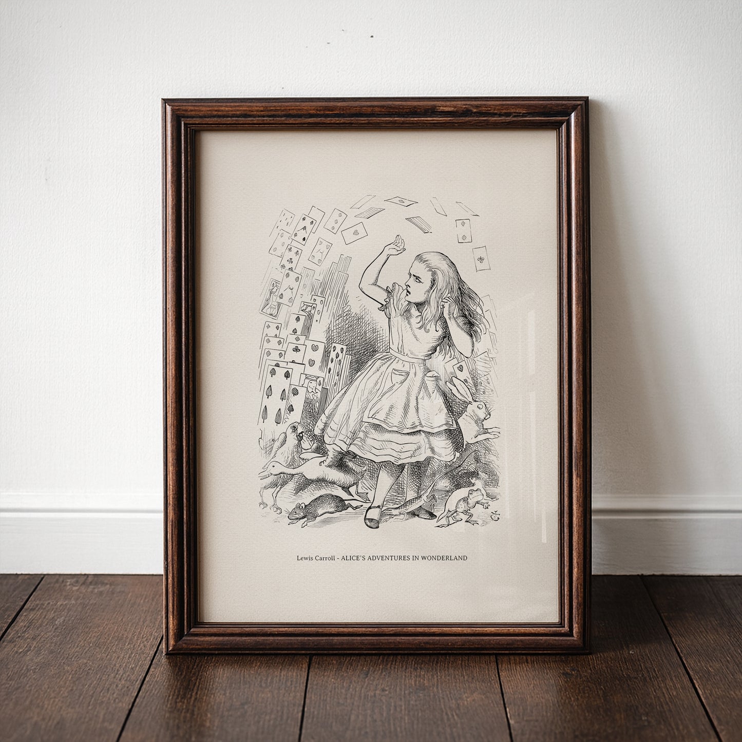 Alice in Wonderland Print: John Tenniel Classic Vintage Style Wall Art