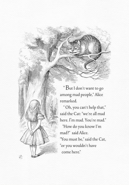 Alice in Wonderland print