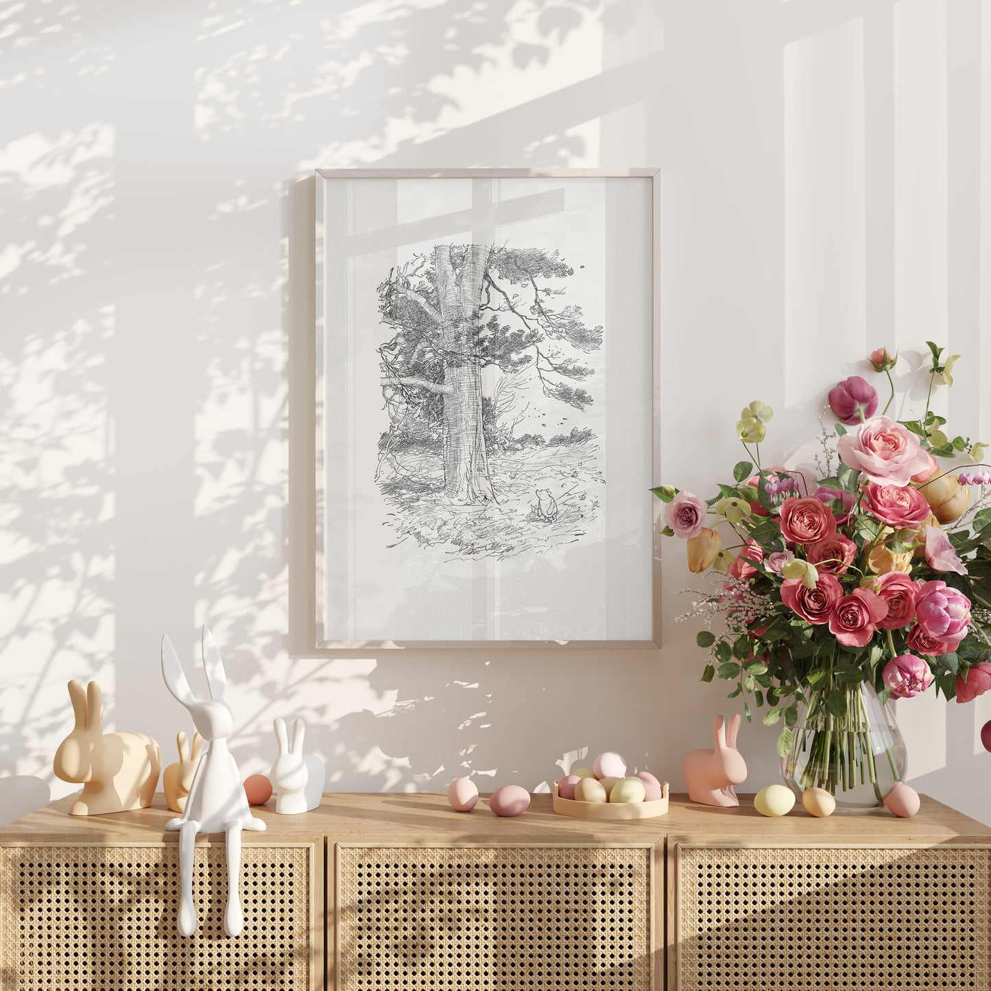 Winnie the Pooh Classic - Shepard's Illustration - Vintage Nursery Art