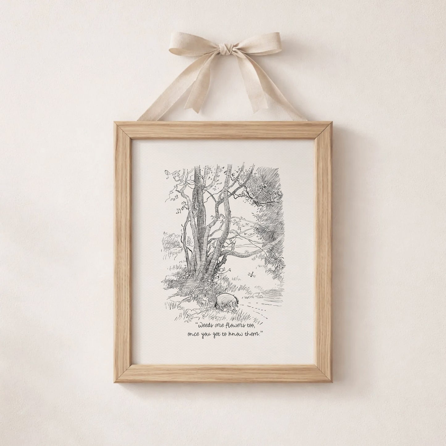 Winnie the Pooh Quote Print: Eeyore Vintage Style Nursery Wall Art