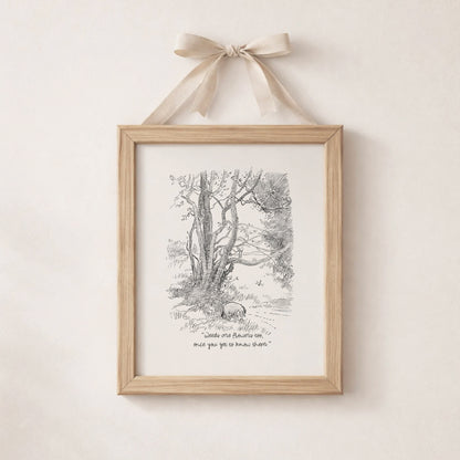 Winnie the Pooh Quote Print: Eeyore Vintage Style Nursery Wall Art