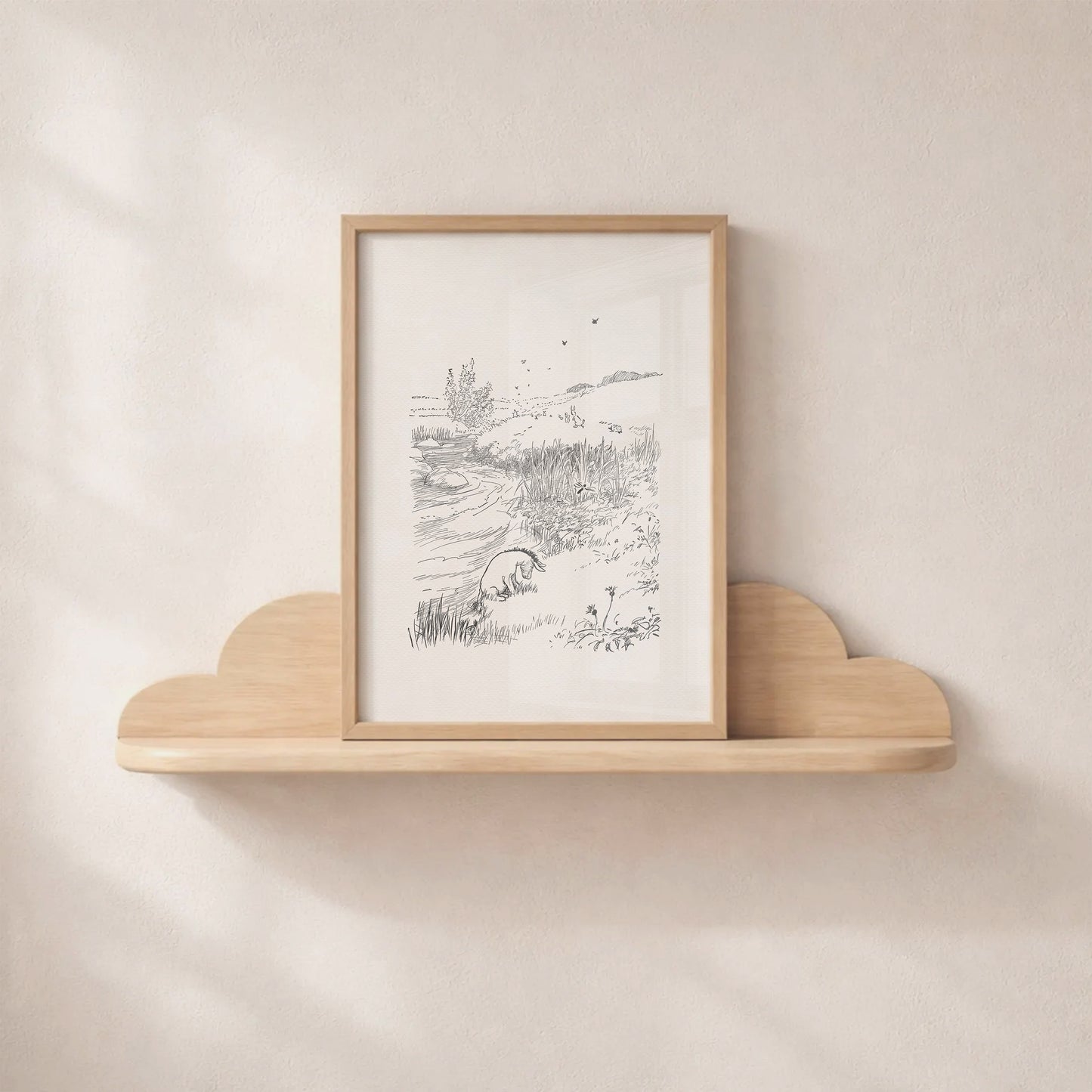 Eeyore Winnie the Pooh Vintage Illustration Art Print