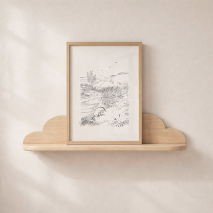 Eeyore Winnie the Pooh Vintage Illustration Art Print