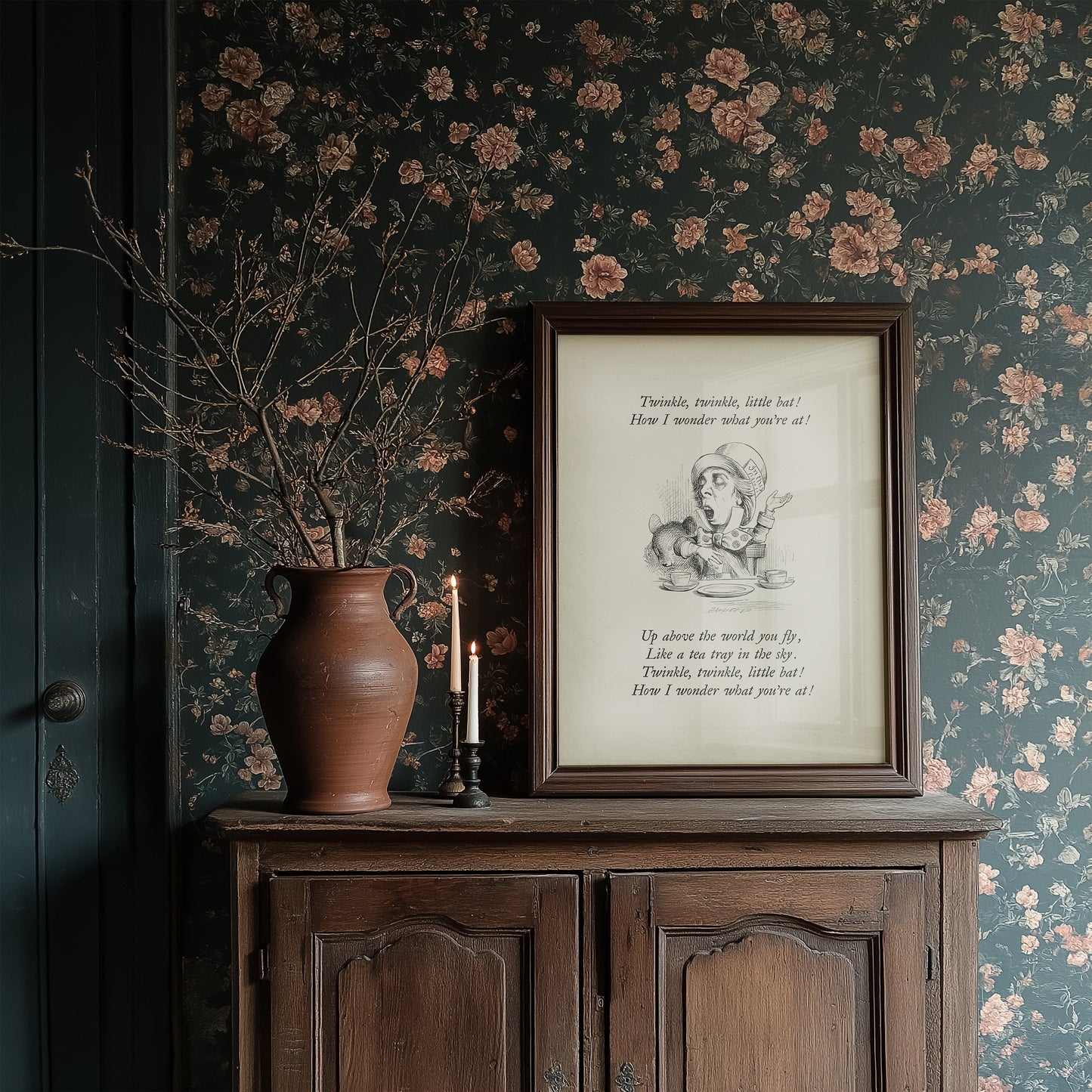 Alice in Wonderland Mad Hatter Print: Twinkle, Twinkle, Little Bat