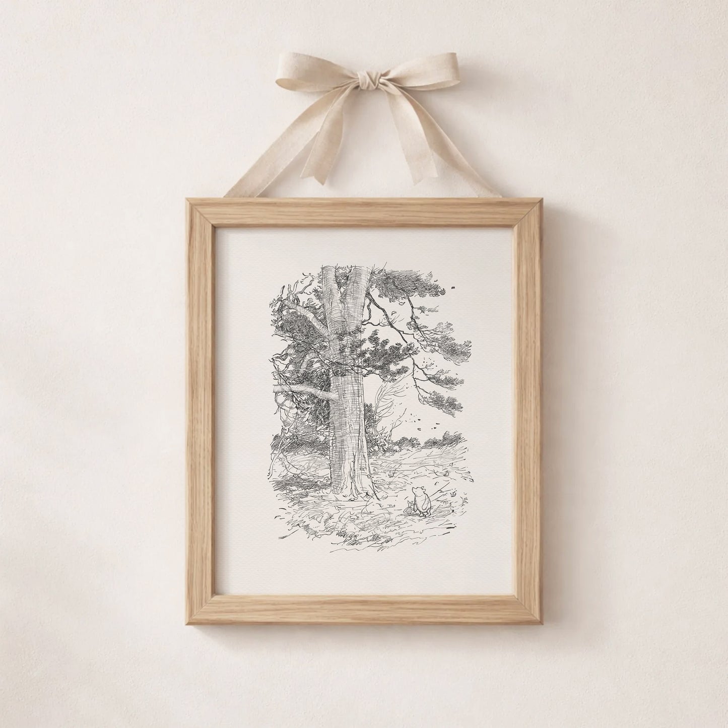 Winnie the Pooh Classic - Shepard's Illustration - Vintage Nursery Art