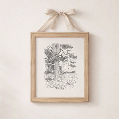 Winnie the Pooh Classic - Shepard's Illustration - Vintage Nursery Art