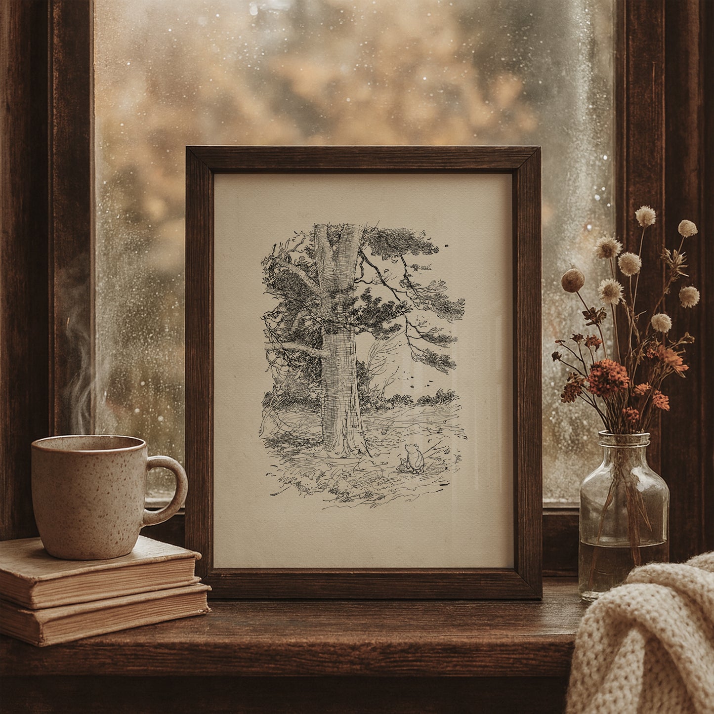 Winnie the Pooh Classic - Shepard's Illustration - Vintage Nursery Art