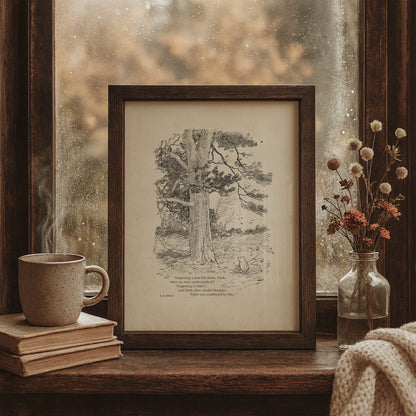 Winnie the Pooh Quote Print: Classic Nursery Art Decor