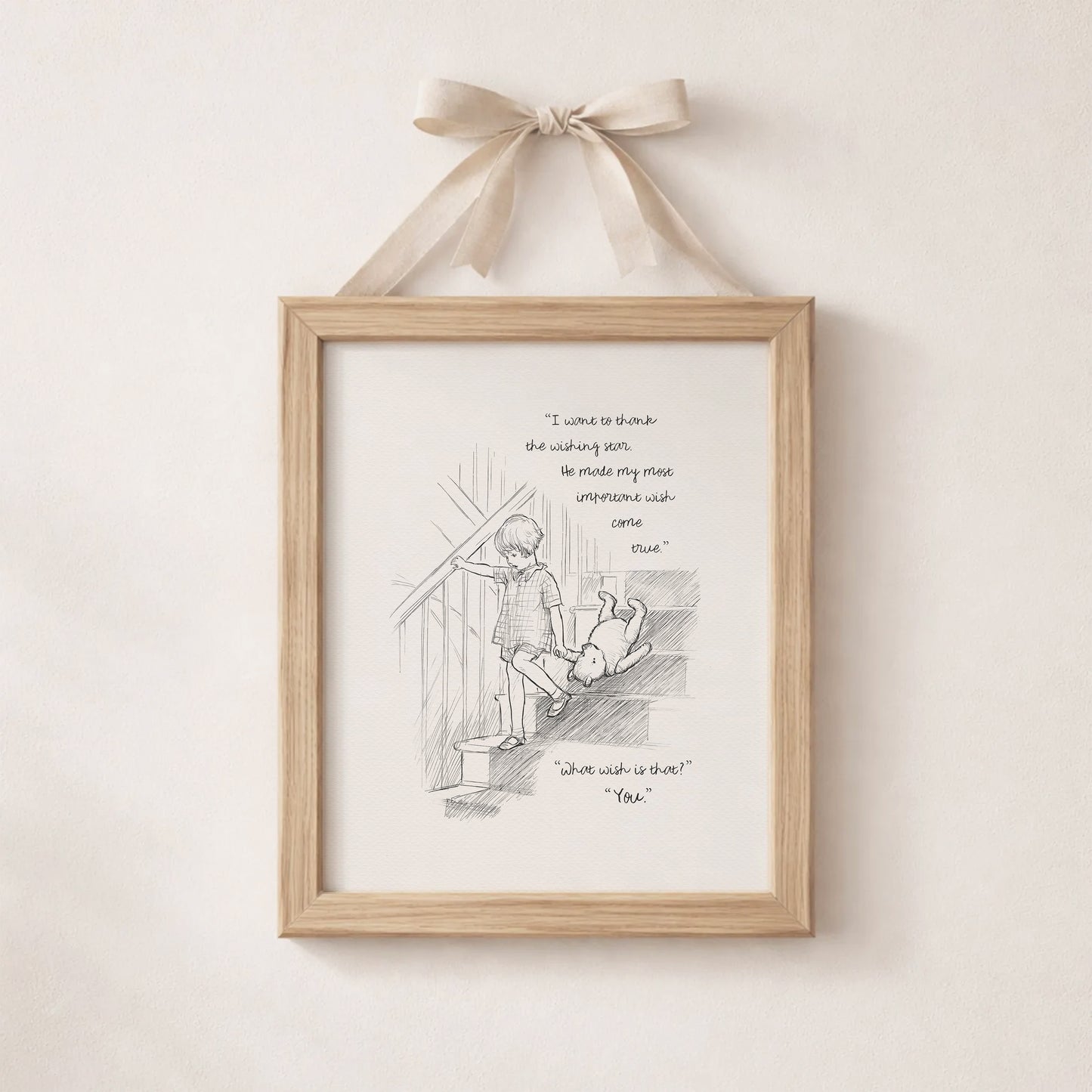 Winnie the Pooh Quote Poster: Christopher Vintage Style Print