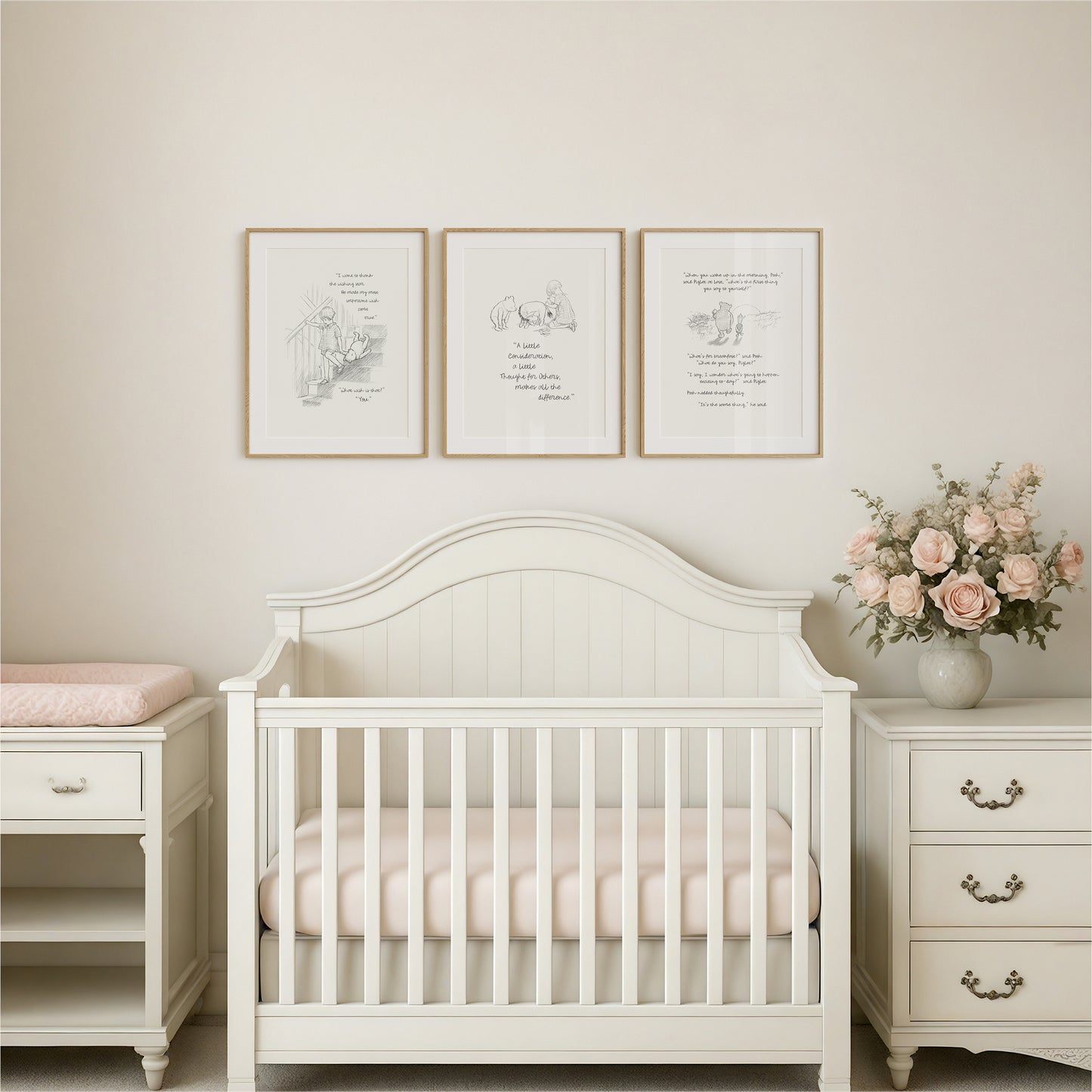 Winnie the Pooh Quote Poster: Christopher Vintage Style Print