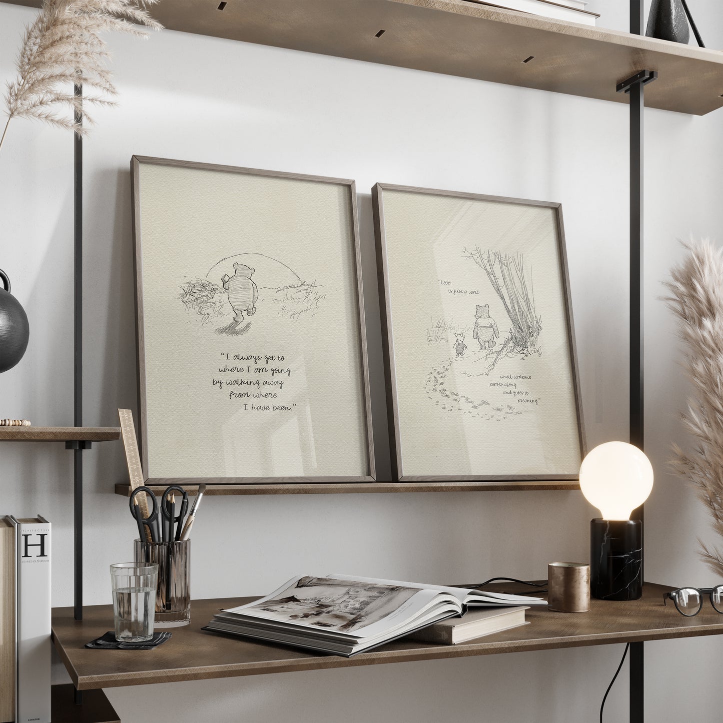 Winnie the Pooh Print: Classic Quote, Vintage Style Wall Art