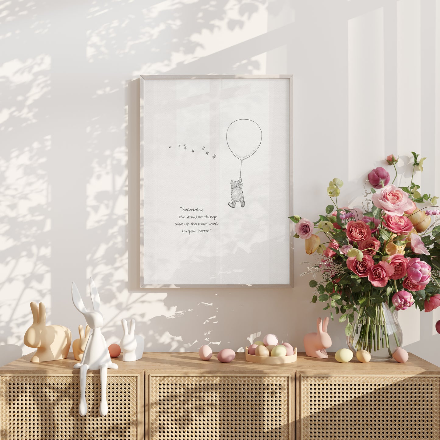 Winnie the Pooh Quote Poster: Vintage Style Classic Illustration