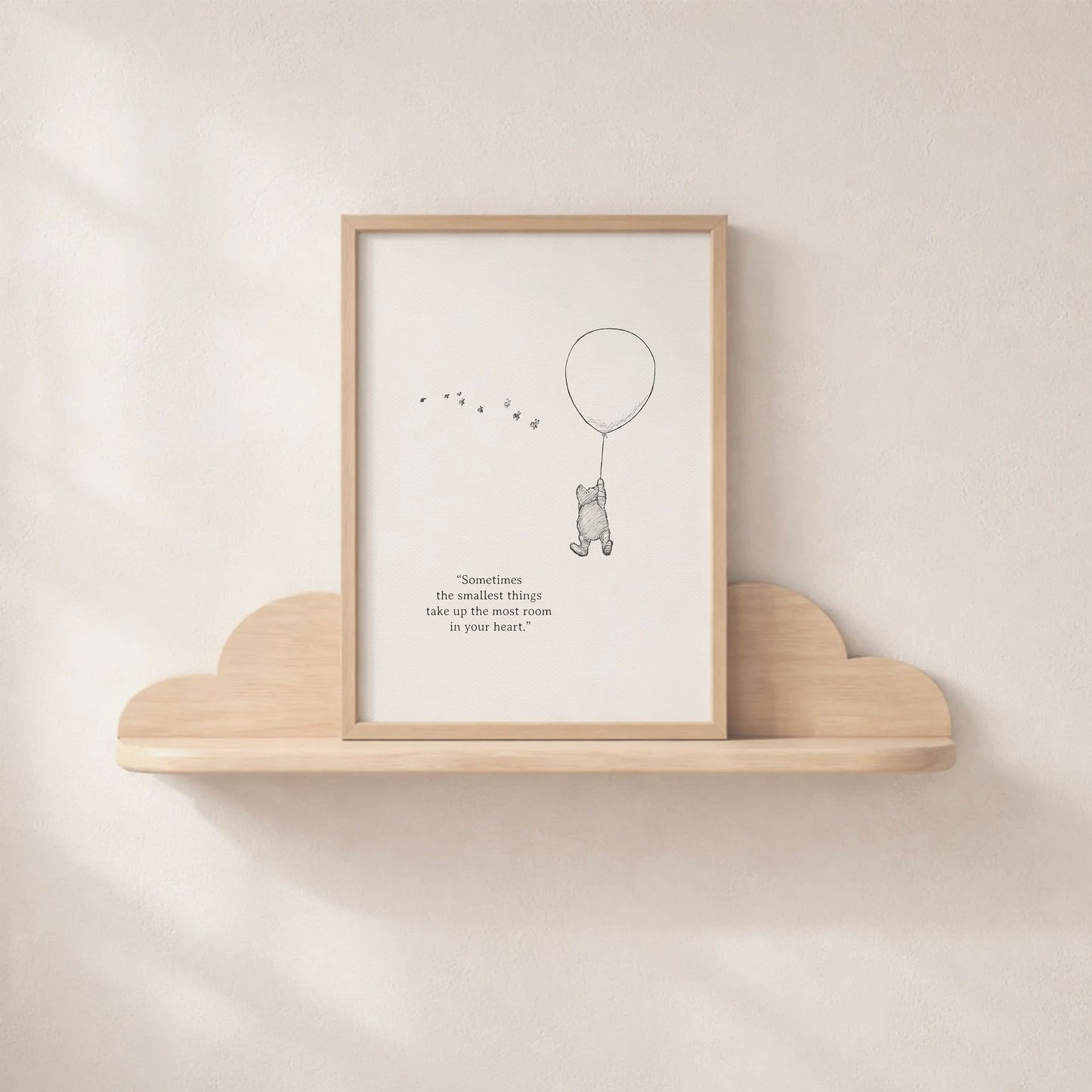 Winnie the Pooh Quote Poster: Vintage Style Classic Illustration