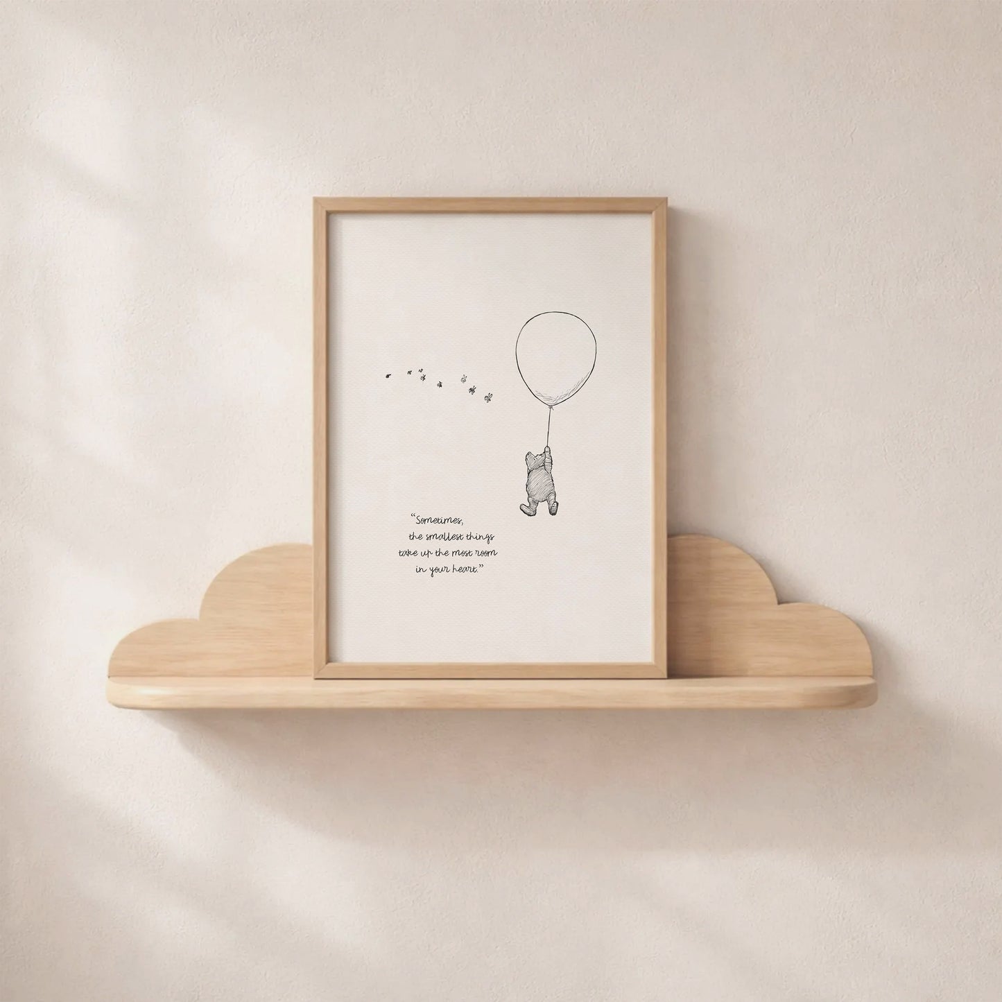 Winnie the Pooh Quote Poster: Vintage Style Classic Illustration