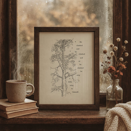 Classic Winnie the Pooh Quotes: Black and White Print Vintage Nursery Wall Art