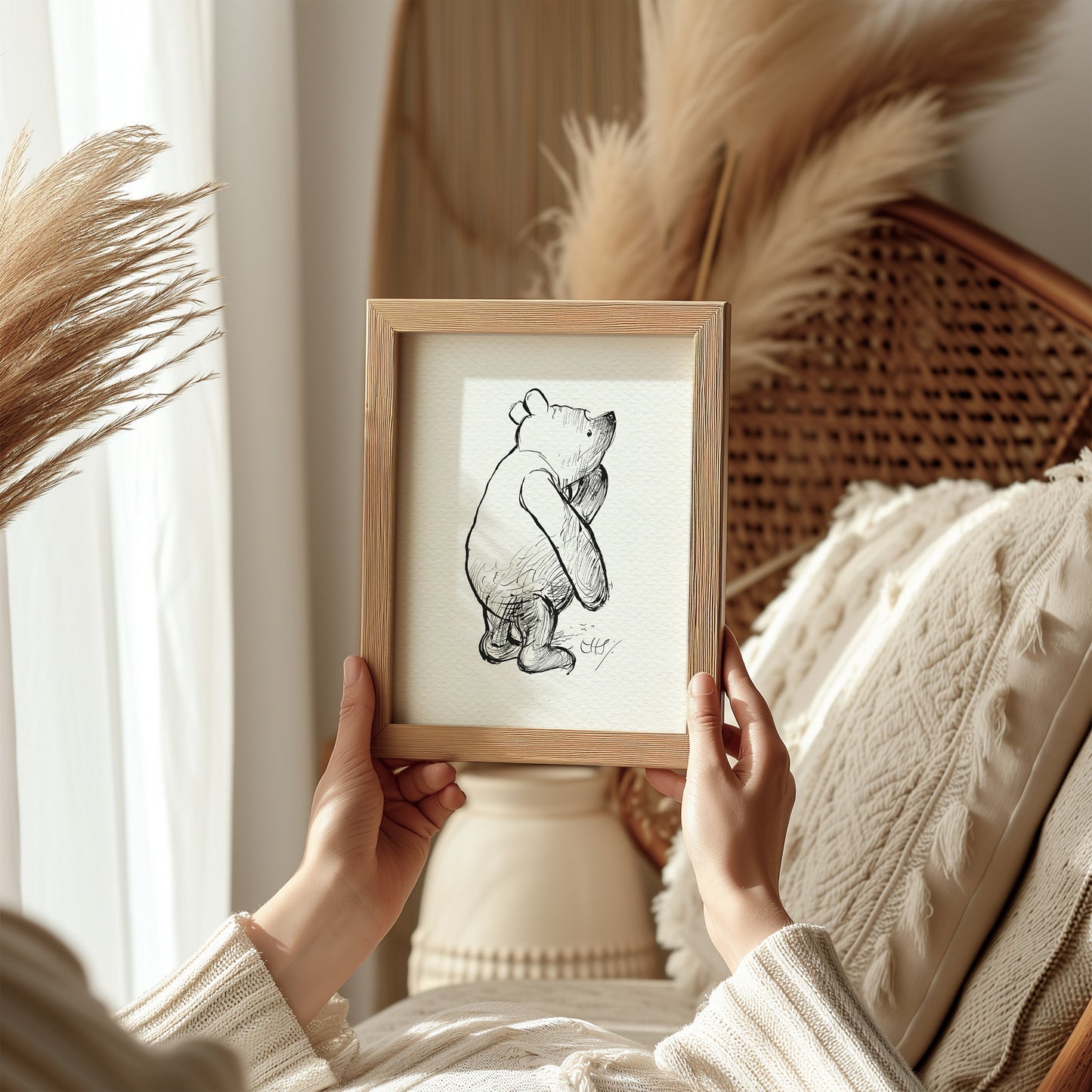 53 Winnie the Pooh Illustration Art Print: Ernest Shepard Copy