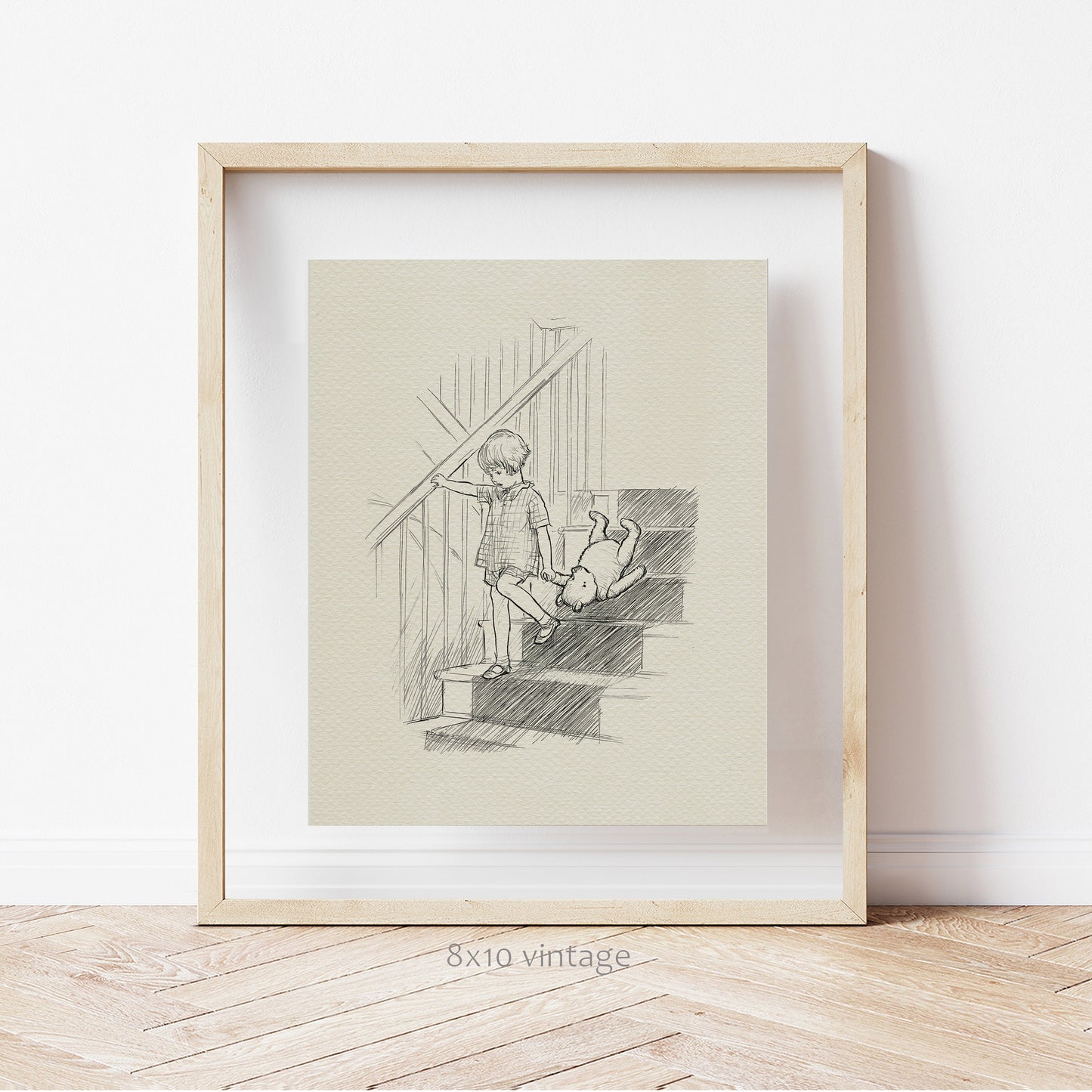 20 Winnie the Pooh Poster: Christopher Robin Vintage Style Print