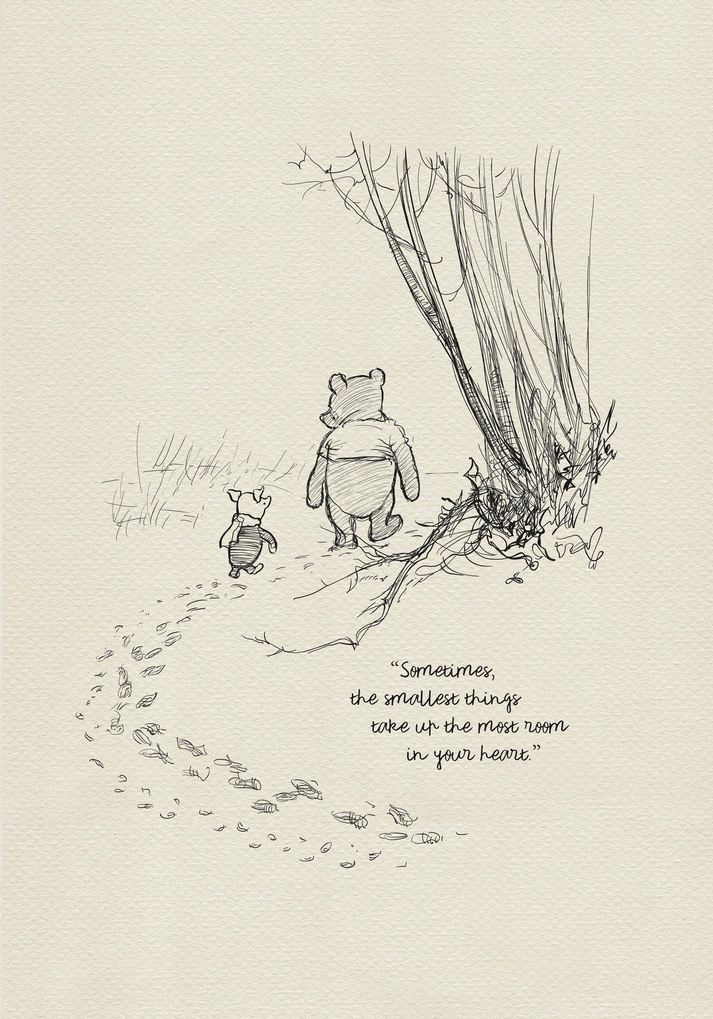 63  Winnie the Pooh Quote Print: Classic Shepard Illustration