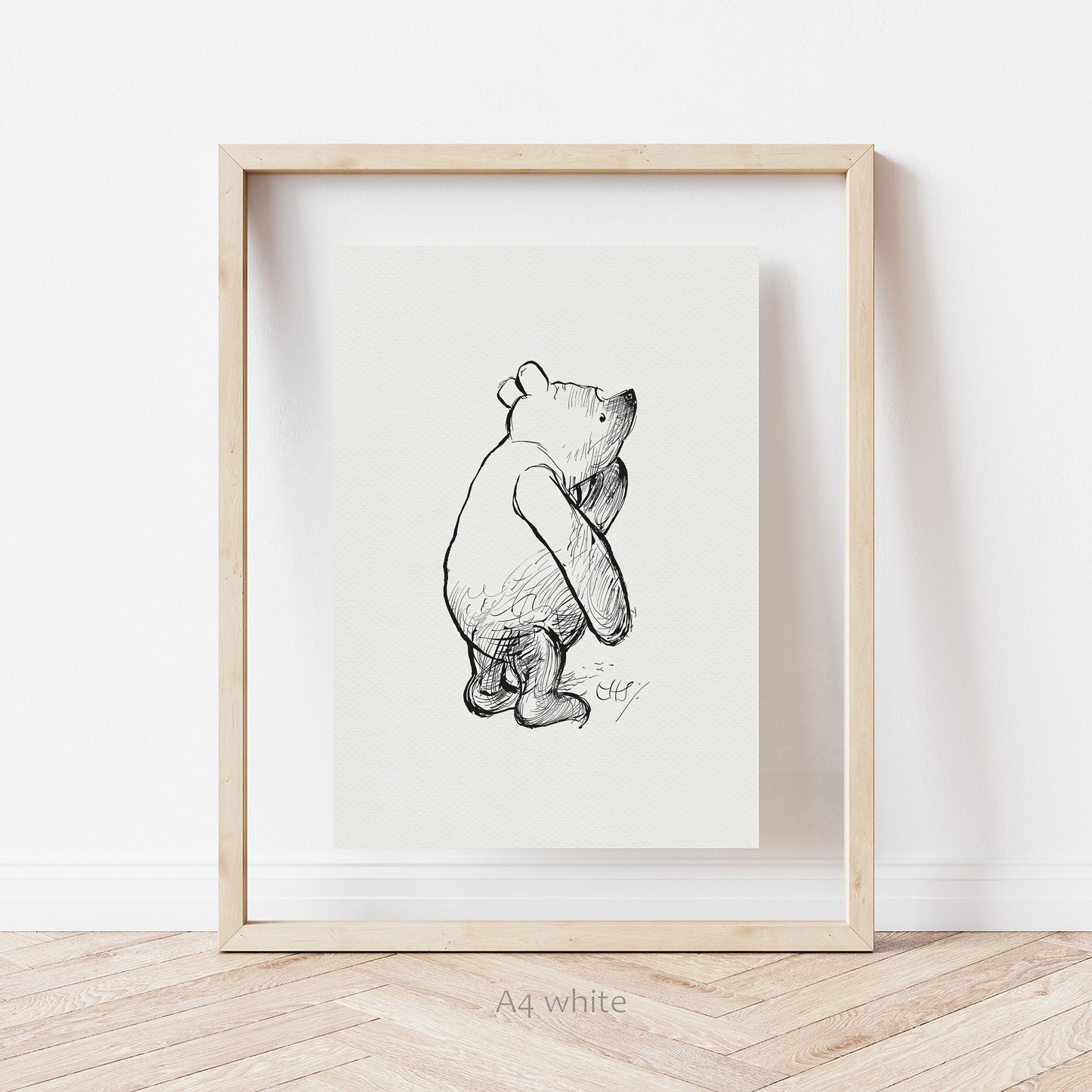 53 Winnie the Pooh Illustration Art Print: Ernest Shepard Copy