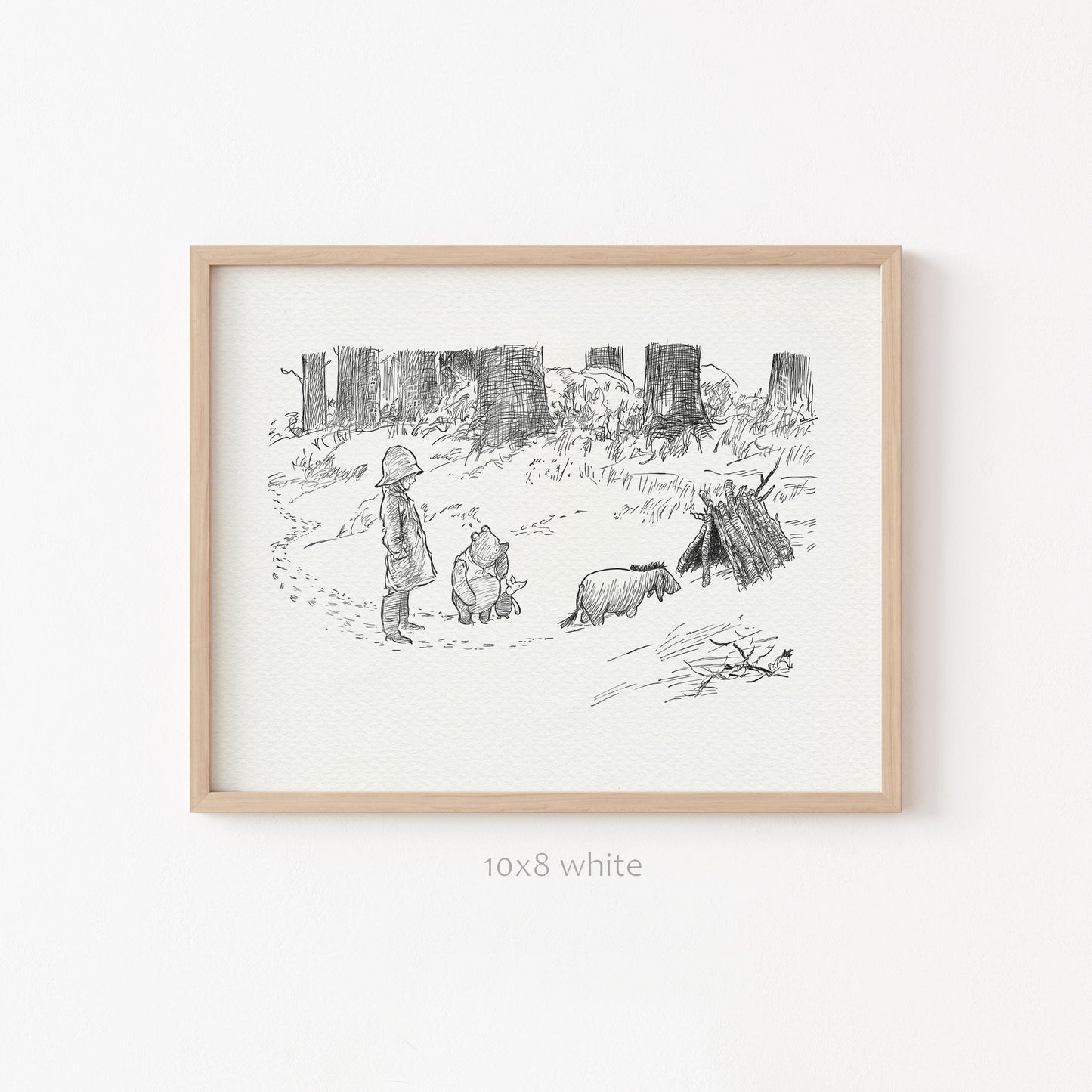 57 Eeyore - Winnie the Pooh Classic Vintage style Nursery Art