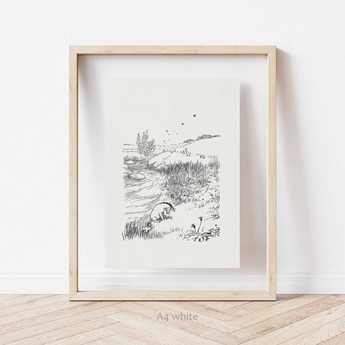 31 Eeyore Winnie the Pooh Vintage Illustration Art Print