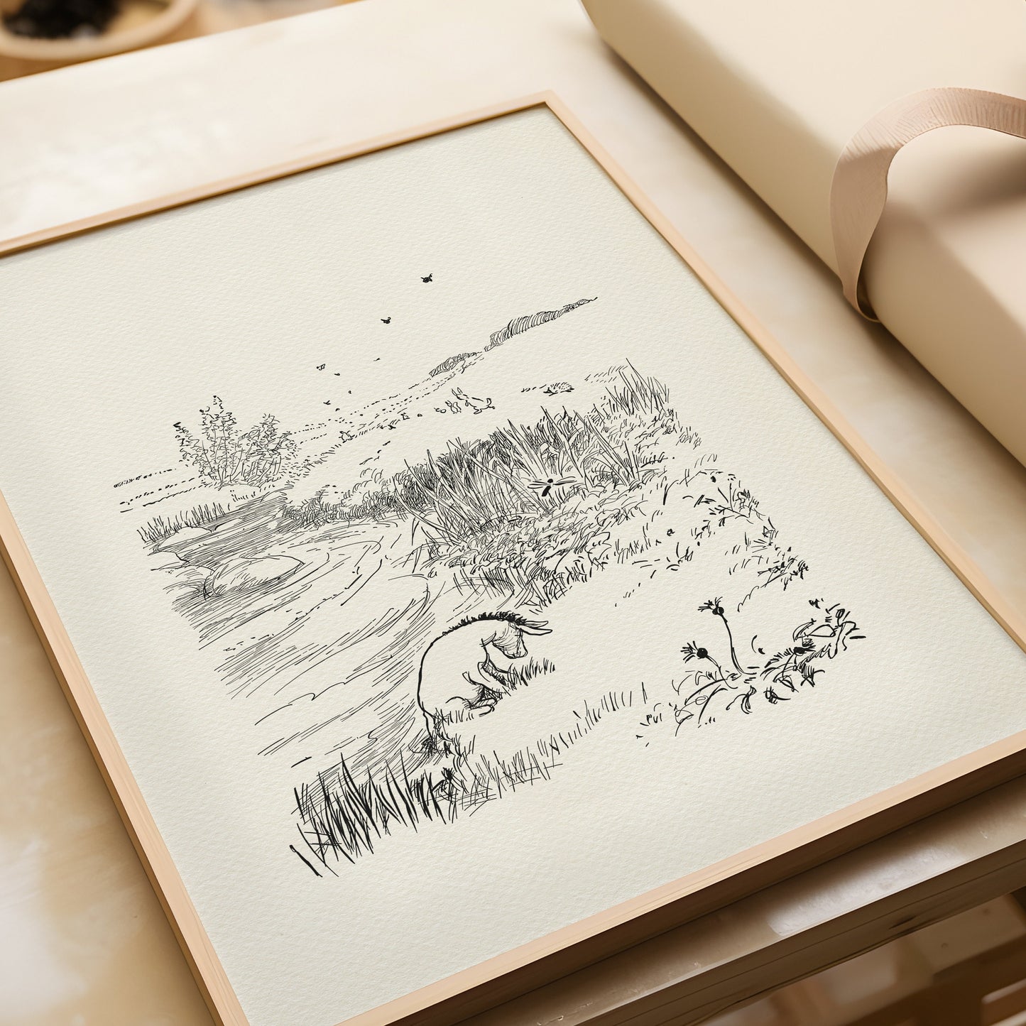 31 Eeyore Winnie the Pooh Vintage Illustration Art Print