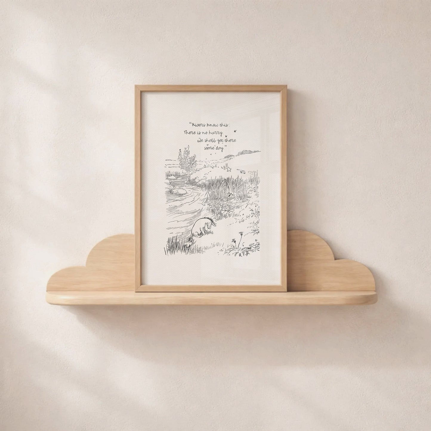 Eeyore Winnie the Pooh Print: Vintage Nursery Wall Art