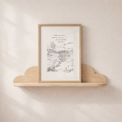 Eeyore Winnie the Pooh Print: Vintage Nursery Wall Art