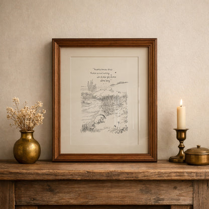 Eeyore Winnie the Pooh Print: Vintage Nursery Wall Art