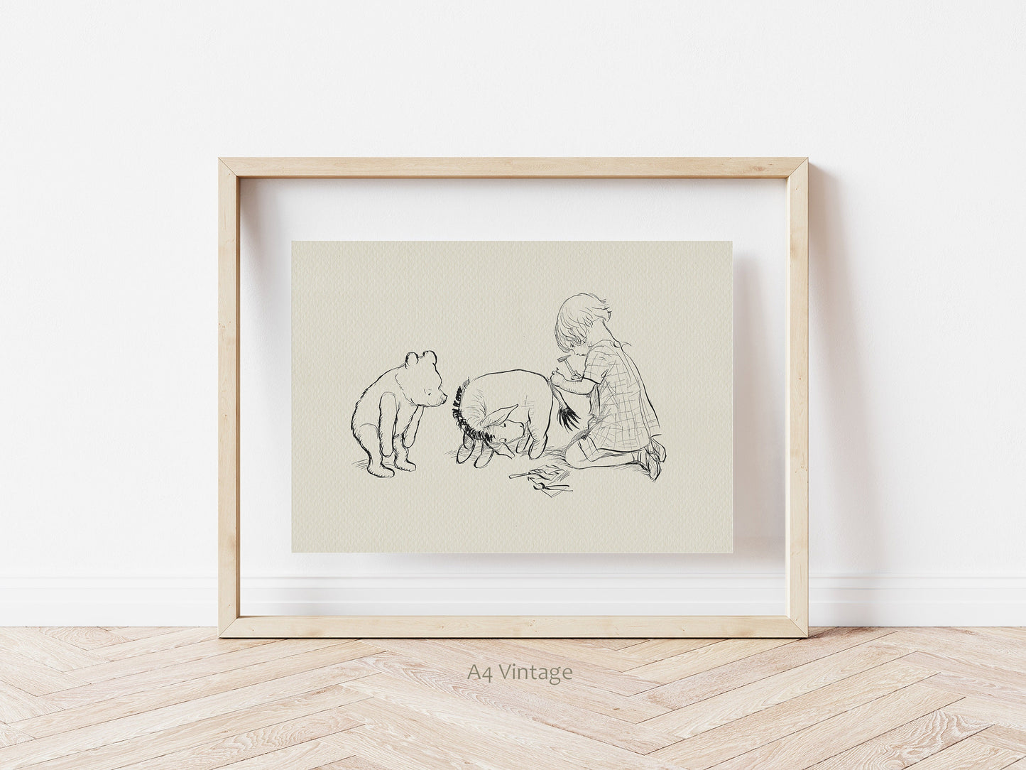 55 Eeyore's Tail Print: Winnie the Pooh Illustration