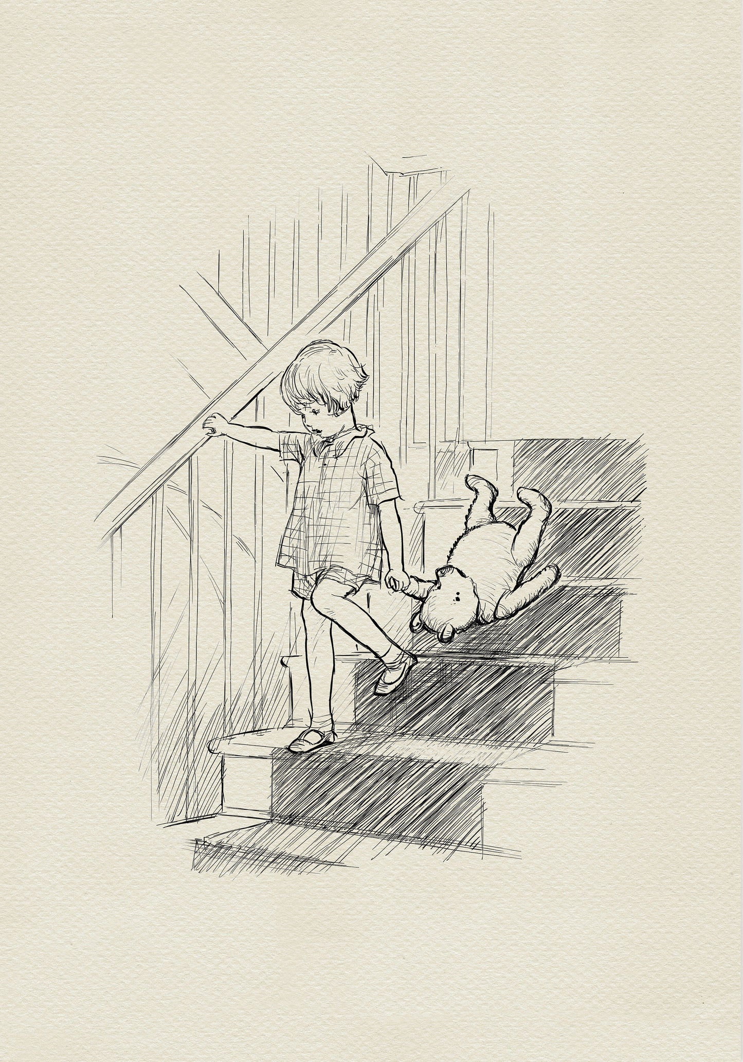 20 Winnie the Pooh Poster: Christopher Robin Vintage Style Print