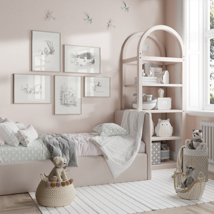 Piglet & Winnie the Pooh Classic Vintage Illustration