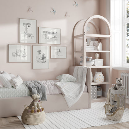 Winnie the Pooh Print: Eeyore Classic Nursery Landscape Art Decor