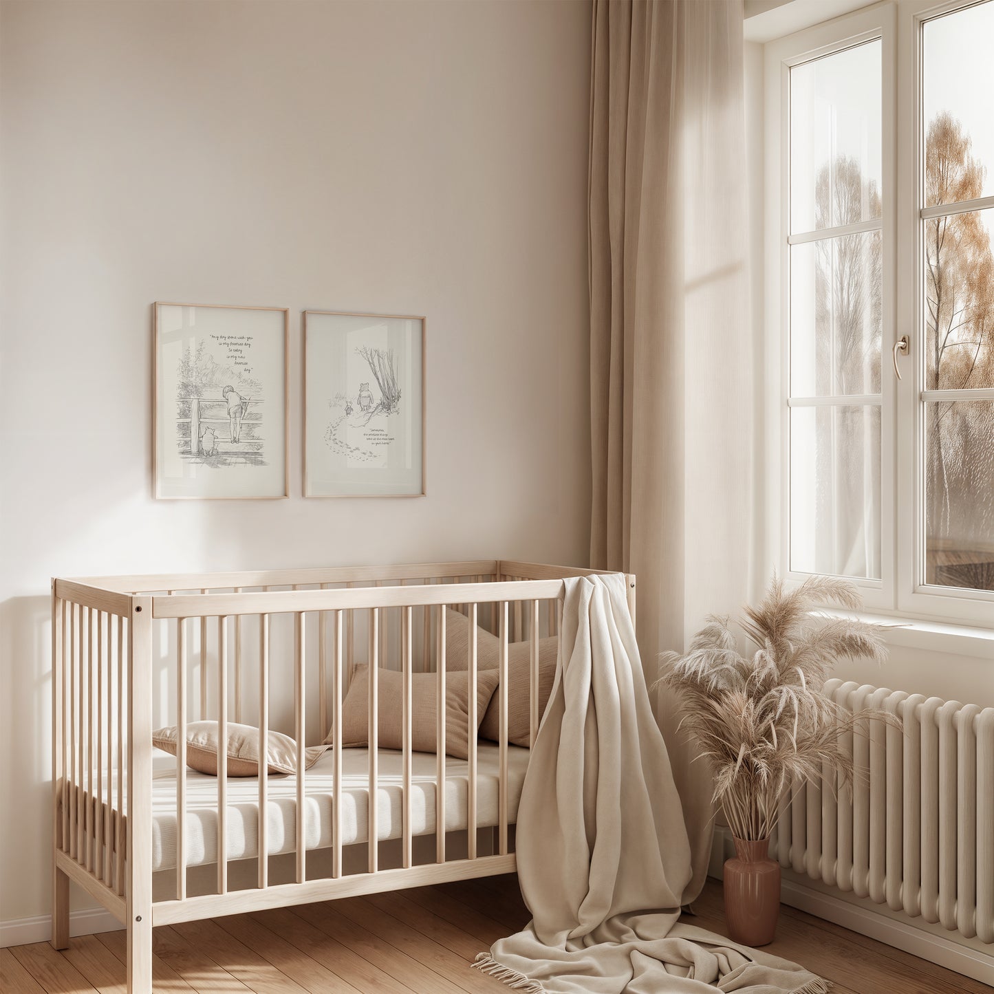 Winnie the Pooh Print: Classic Vintage Nursery Wall Art